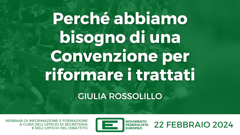 Webinar con Giulia Rossolillo