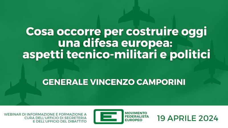 Webinar con il Gen. Camporini