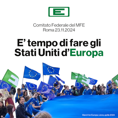 Il Comitato federale del MFE ricorda al Governo la priorità che ha l'UE per l'Italia